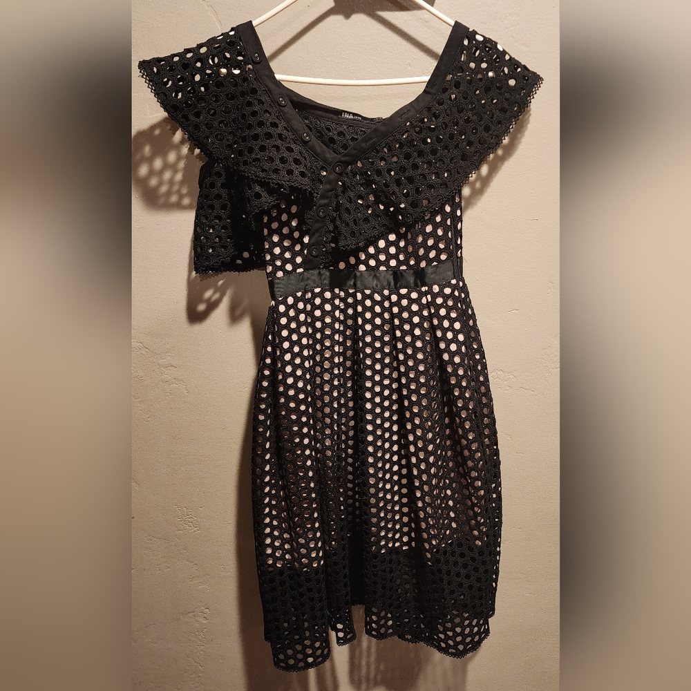 Ina Elegant Black One Shoulder Dress